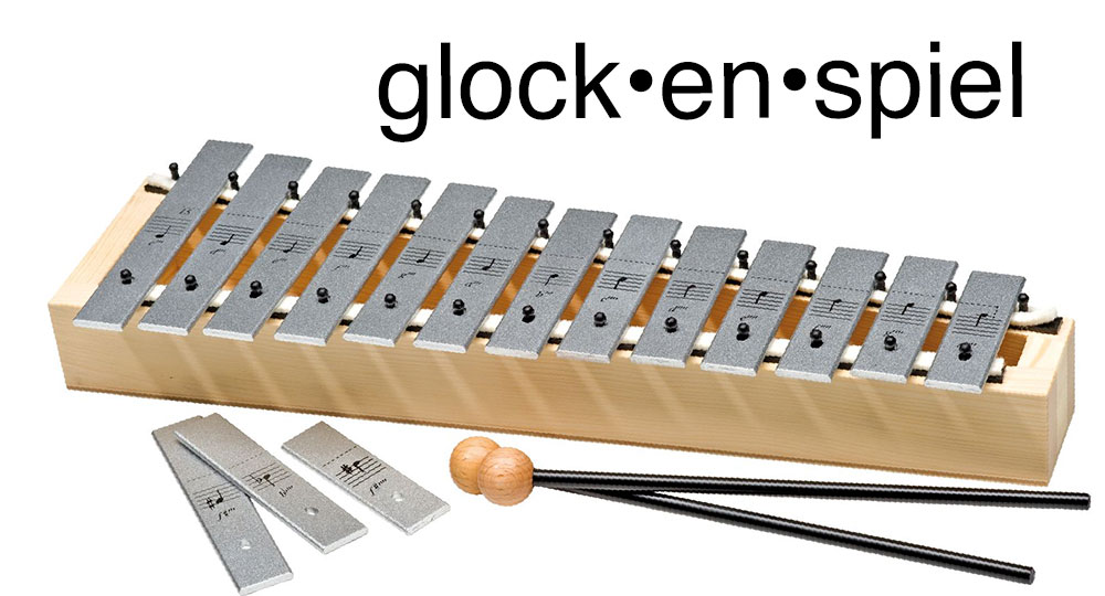 What is a glockenspiel made of?