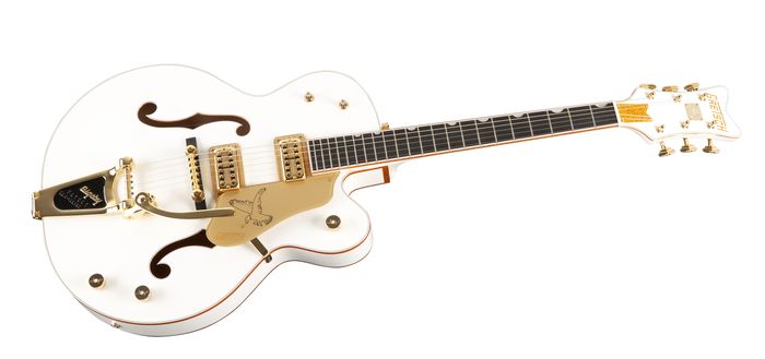 Gretsch White Falcon hollow body guitar