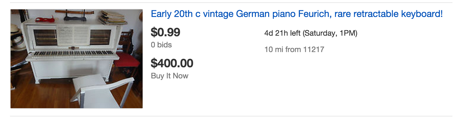 ebay piano