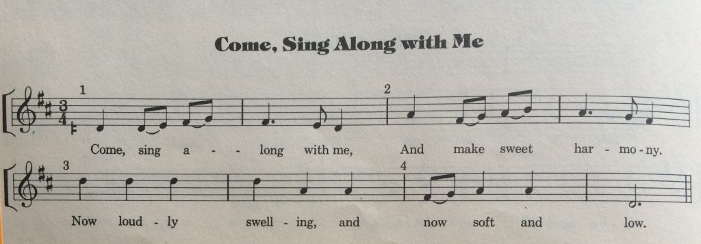 come sing along with me sheet