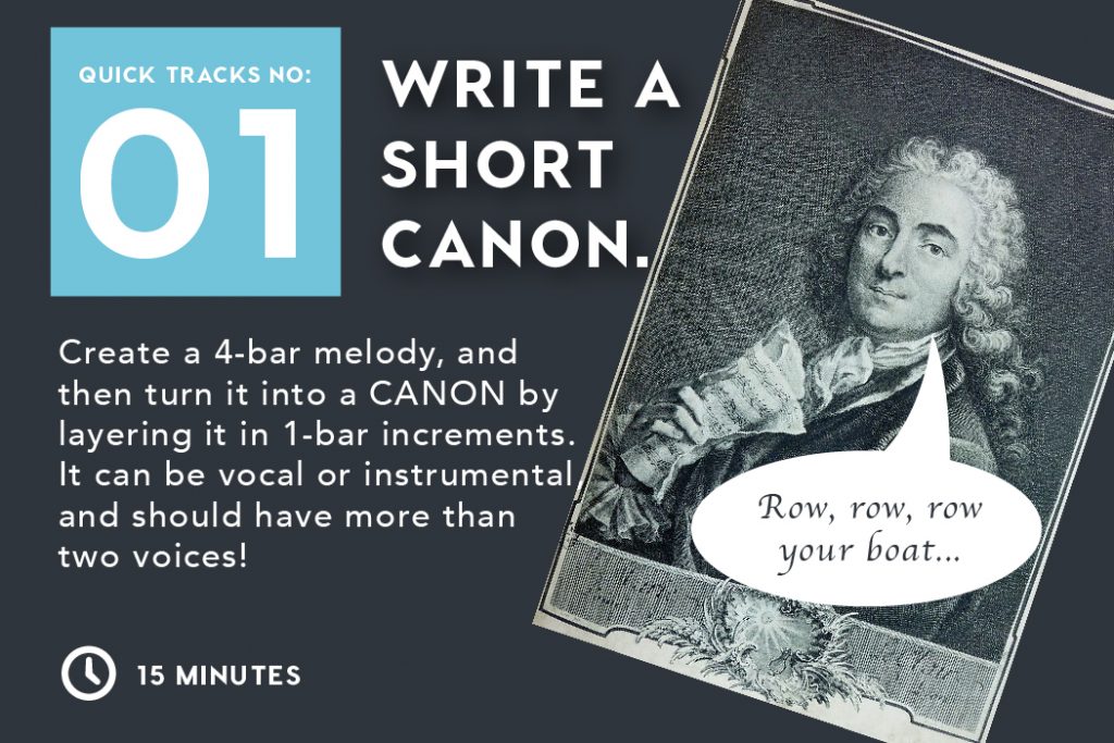 Quick Tracks Nº 1: Write a Short Canon