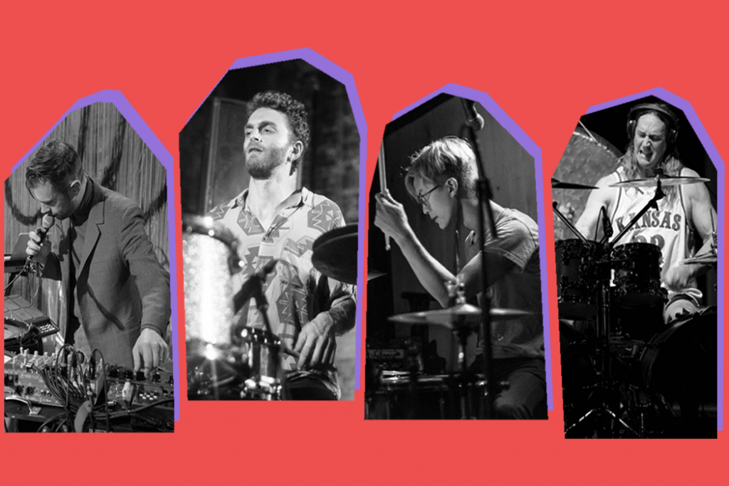 montage of drummers