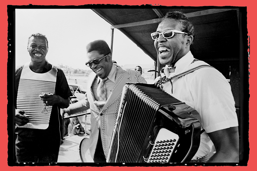 Clifton Chenier photographed with B.B. King, image courtesy of Know Louisiana.