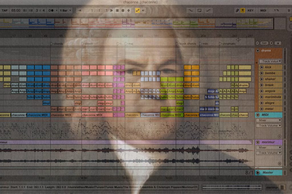 Bach and Ableton montage