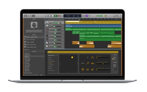 music software on laptop