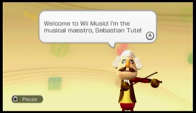 screenshot from Nintendo's Wii Music