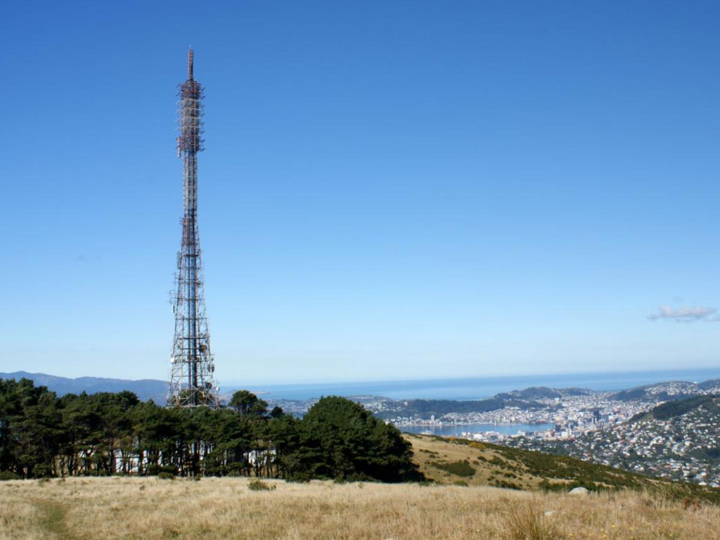 radio tower, Mt Kaukau, Wellington, NZ.