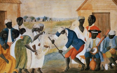 "The Old Plantation (Slaves Dancing on a South Carolina Plantation)" [ca. 1785-1795].