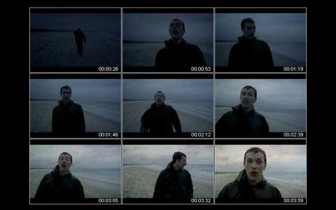 grid of scenes in Coldplay's "Yellow" video