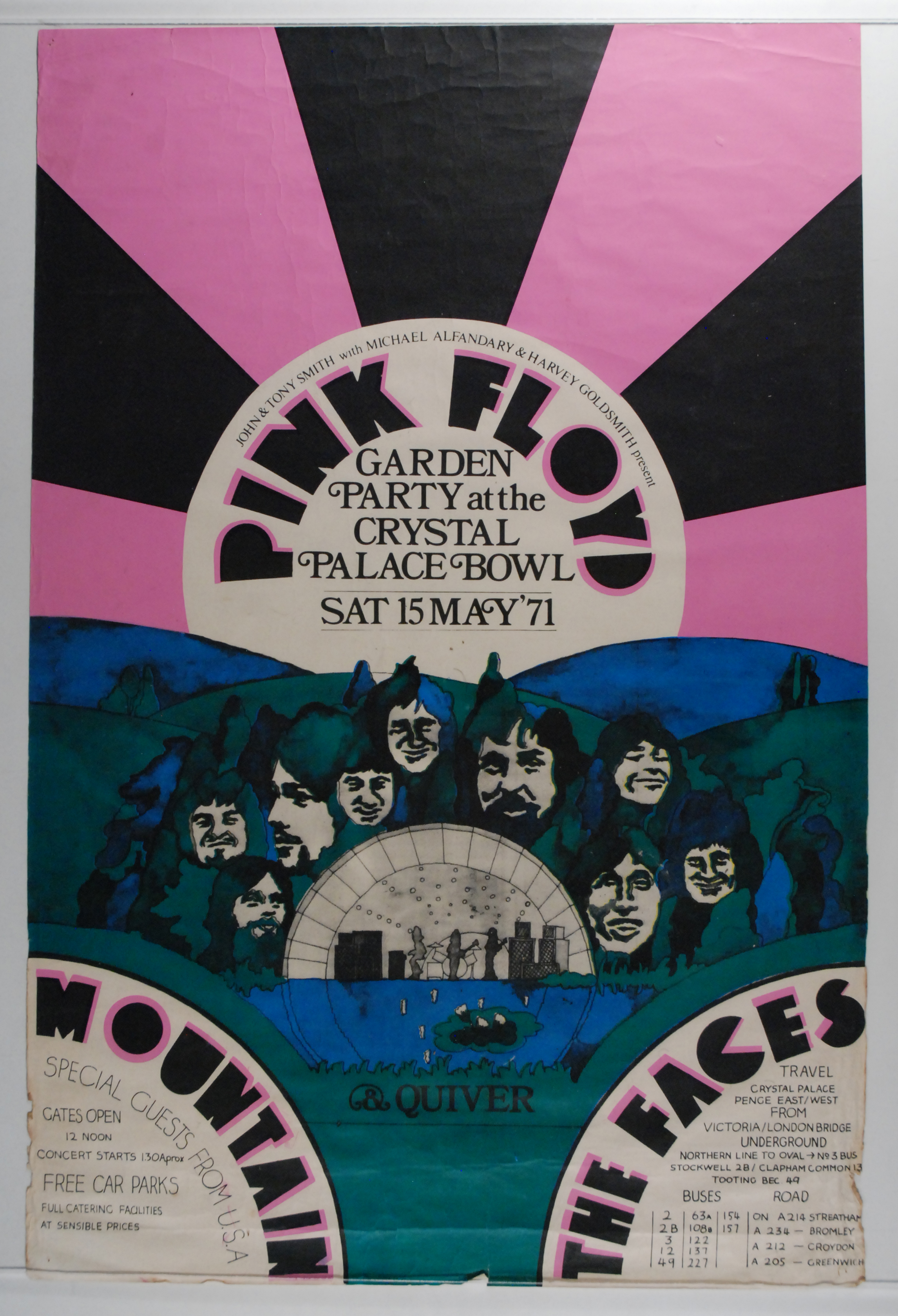 Pink Floyd concert poster