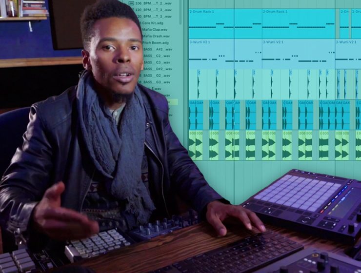 Charles Burchell in front of Ableton screenshot