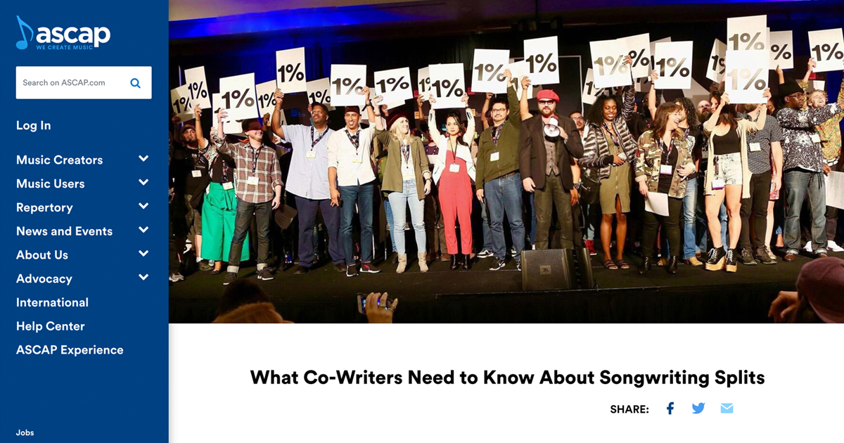 6. ASCAP PRO Blog and News