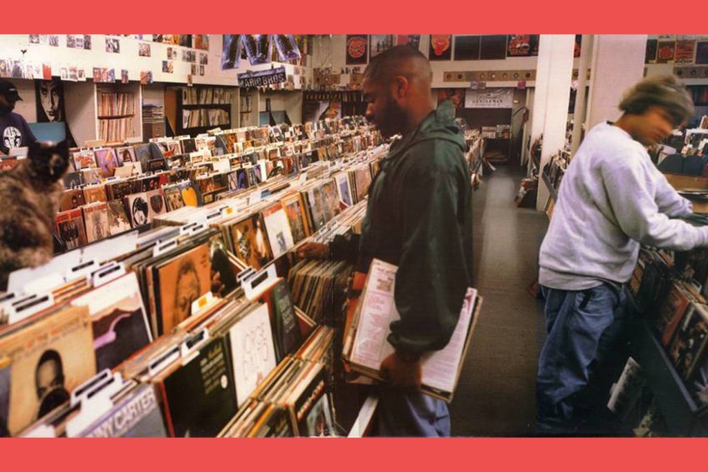 The cover artwork for DJ Shadow's legendary 1996 album, Endtroducing...