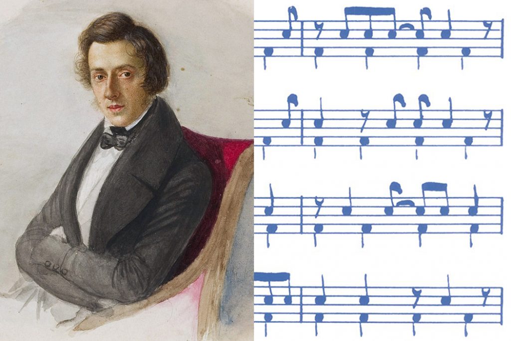 Chopin and his sheet music
