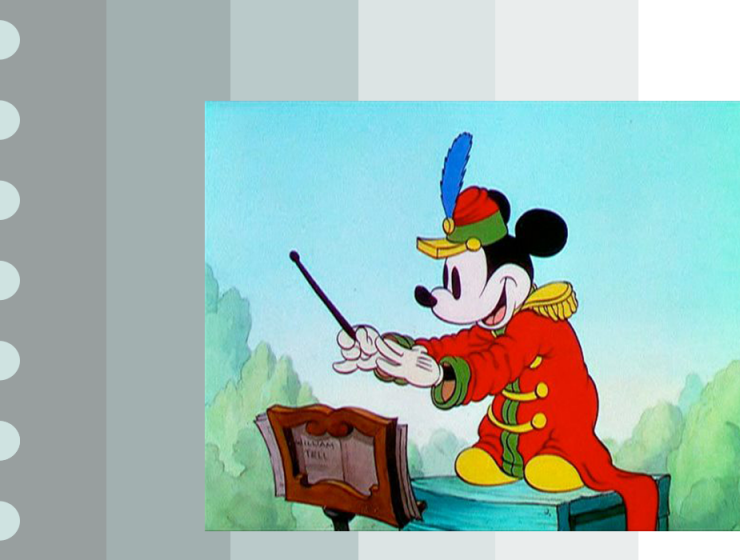 Mickey Mouse conducting