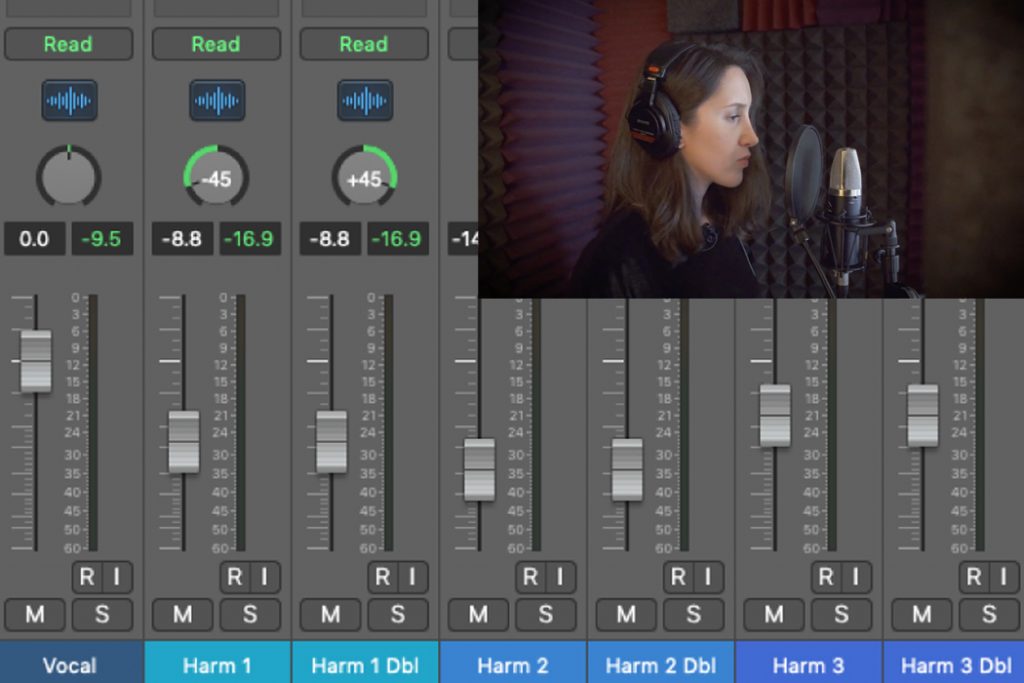 How to Get a Rough Mix on Your Vocals with Volume and Panning