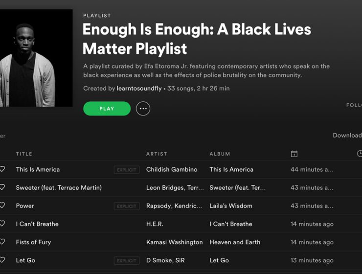 "Enough Is Enough: A Black Lives Matter Playlist"