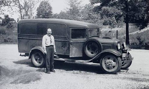 Herbert Halpert's "sound wagon" (1939). Photo courtesy of the Mississippi Department of Archives and History.