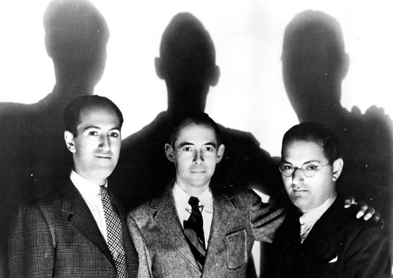 George Gershwin, DuBose Heyward, and Ira Gershwin in NYC, 1935.