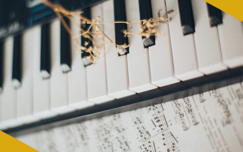 piano and sheet music