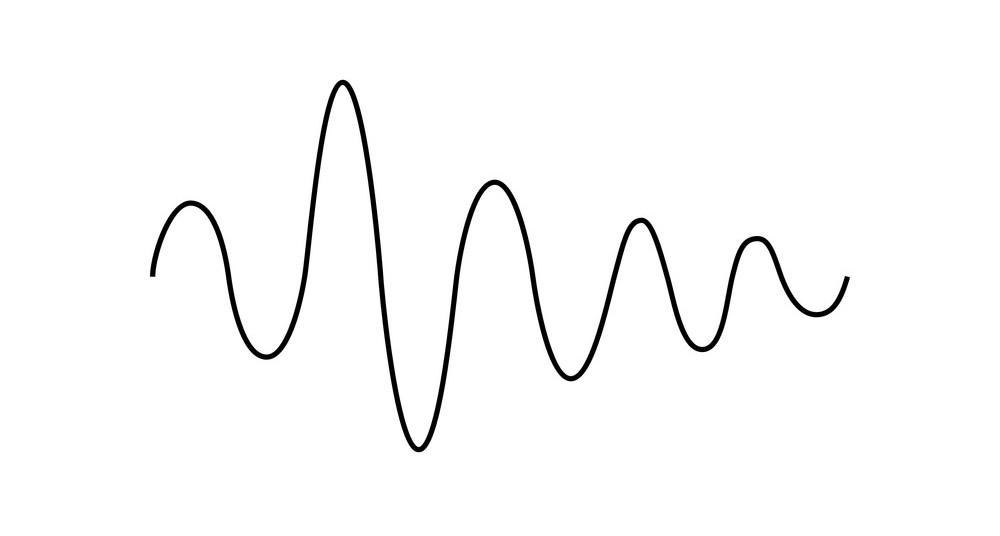 an audio waveform depicted