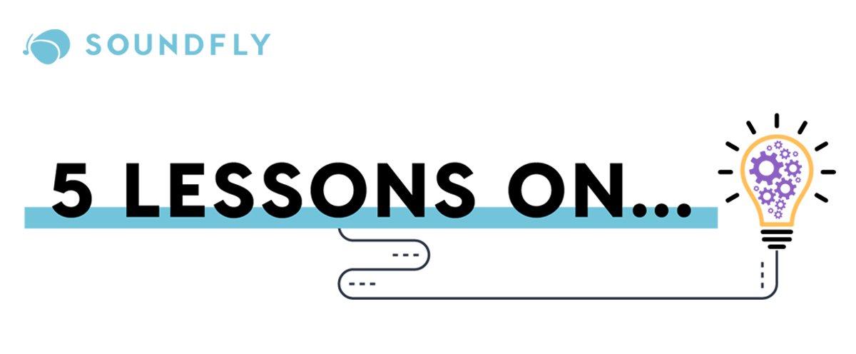Soundfly 5 Lessons On graphic